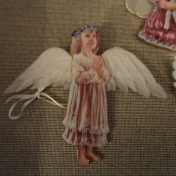 porcelain angel ornaments~ lot of 3 - Picture 2 of 7